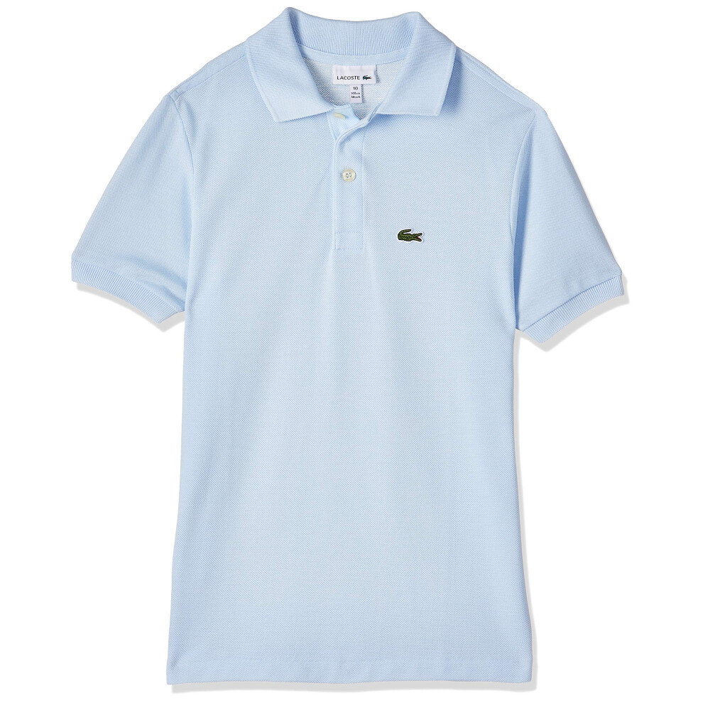 Lacoste Boys Short Sleeve Classic Pique Polo Shirt  Rill Light Blue  5Y