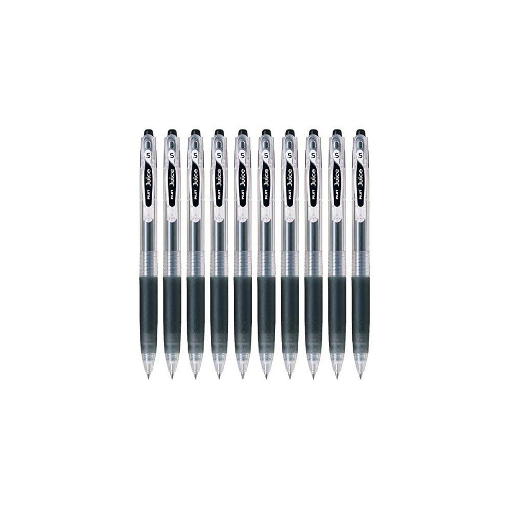 Pilot Juice 05 Retractable Gel Ink Pen (Lju-10Ef) Extra Fine Point 0.5Mm Black Ink Set Of 10