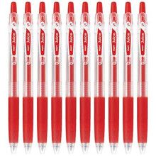 Pilot Juice 05 intrekbare gelpen (LJU-10EF) extra fijne punt 0,5 mm rode inktset van 10
