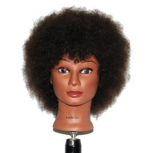 Ladella Beauty Cosmetology Manekn Afro Head 100% lidsk vlasy Kadernick trnink Manikin Head - KEIRA