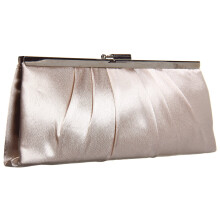 Jessica McClintock Damen Blaire Satin Frame Clutch Abendhandtasche Champagner Einheitsgre US