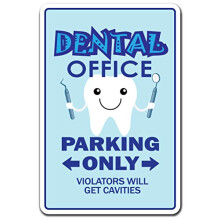 Dental Office Novelty Sign | Indoor/Outdoor | Funny Home D?cor For Garages Living Rooms Bedroom Offices | Signmission Dentist Hygienist Dds Dentur