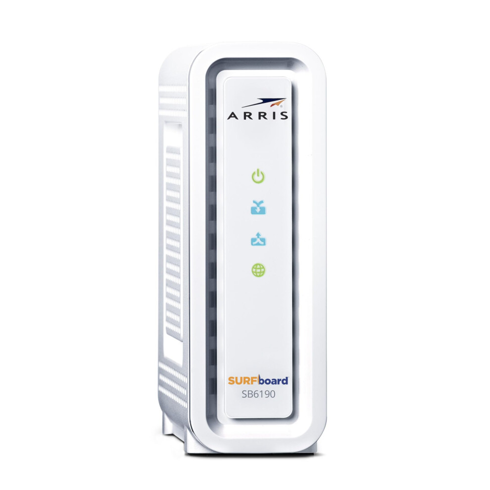 Arris Surfboard - Sb6190 - Renewed - Docsis 3.0 32 X 8 Gigabit Cable Modem Comcast Xfinity Cox Spectrum 1 Gbps Port 800 Mbps Max Speeds Easy Set 612572213759
