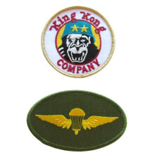 Taxi Driver King Kong Company Travis Bickle M65 Cult Iron on 2pcs Patch 3.0 inch & 4.0 inch