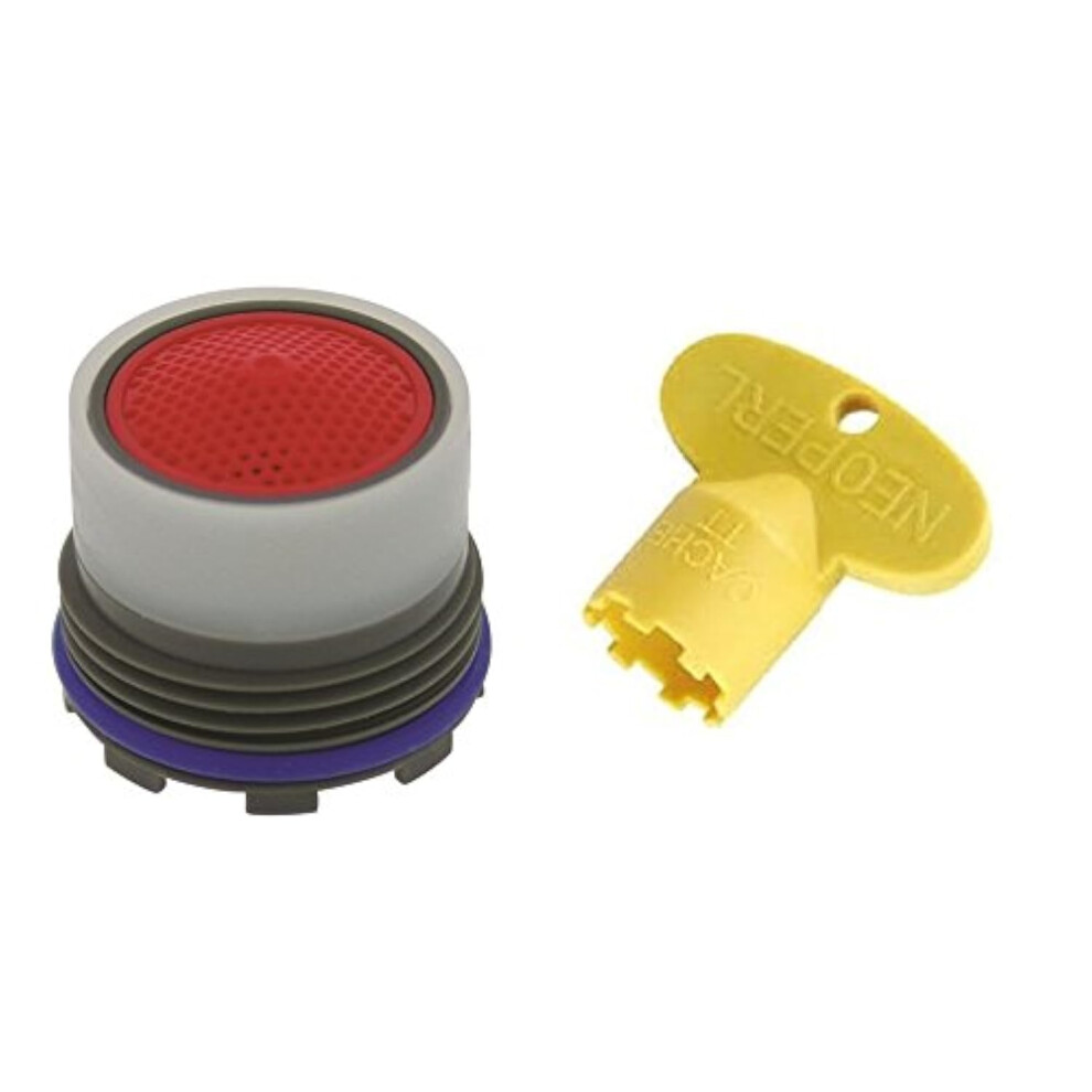 Neoperl 13 0000 5 Standard Flow Cache Perlator Hc Aerator Tom Thumb Size 2.2 Gpm Aerated Stream M16.5 X 1 Threads Bundle With Aerator Key (2 Items 651307956509