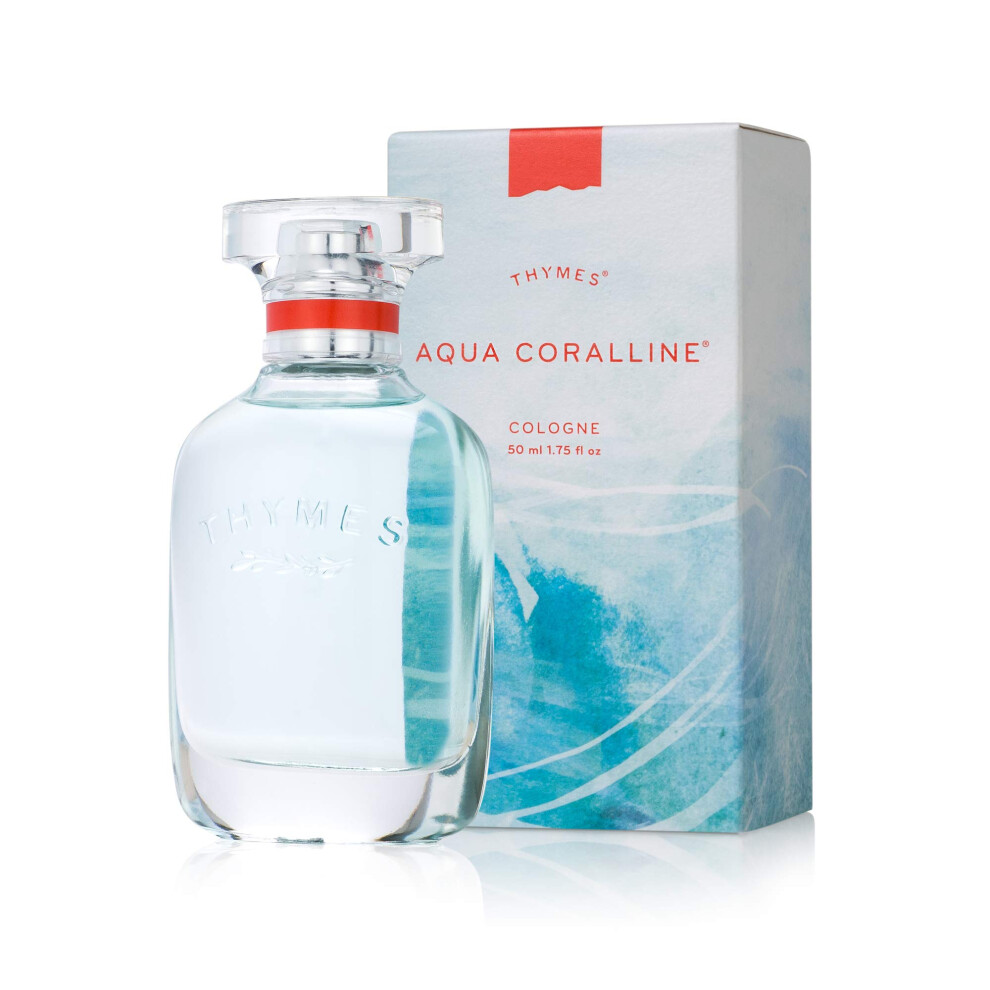 Thymes - Aqua Coralline Cologne - Refreshing Beach Fragrance - 1.75 Oz