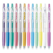 Pilot Juice 05 einziehbarer Gel-Tintenstift (LJU-10EF), extra feine Spitze, 0,5 mm, Pastell- und Metallfarben, 12-Farben-Set