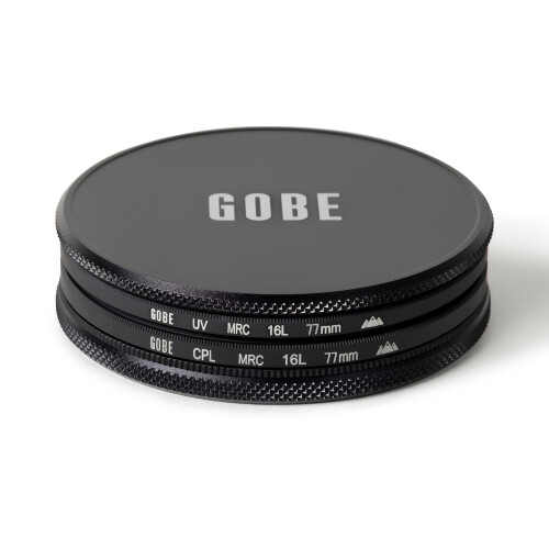 Gobe 77mm UV + Circular Polarizing (CPL) Lens Filter Kit (3Peak) 1