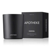 Apotheke Luxury Scented Candles for Home Charcoal - Aromatherapy Jar Candle with Soy Wax Blend