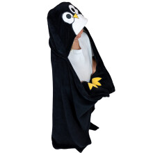Lazy One Wearable Hooded Blanket for Kids Animal Hooded Blanket (Penguin)