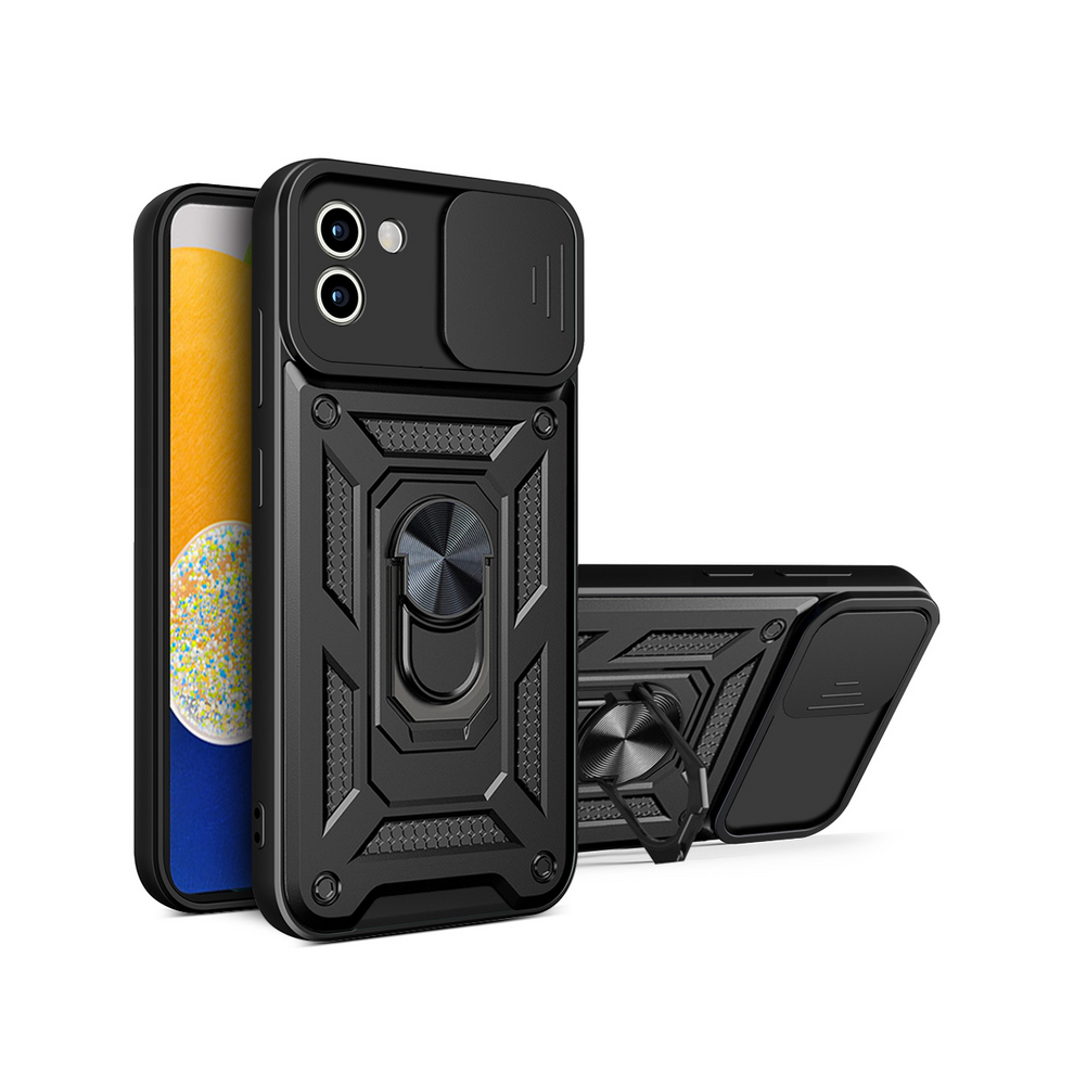 (, For A02s M02s Eu) Shockproof Armor Case For Samsung Galaxy A02 A02s Black 967854837667