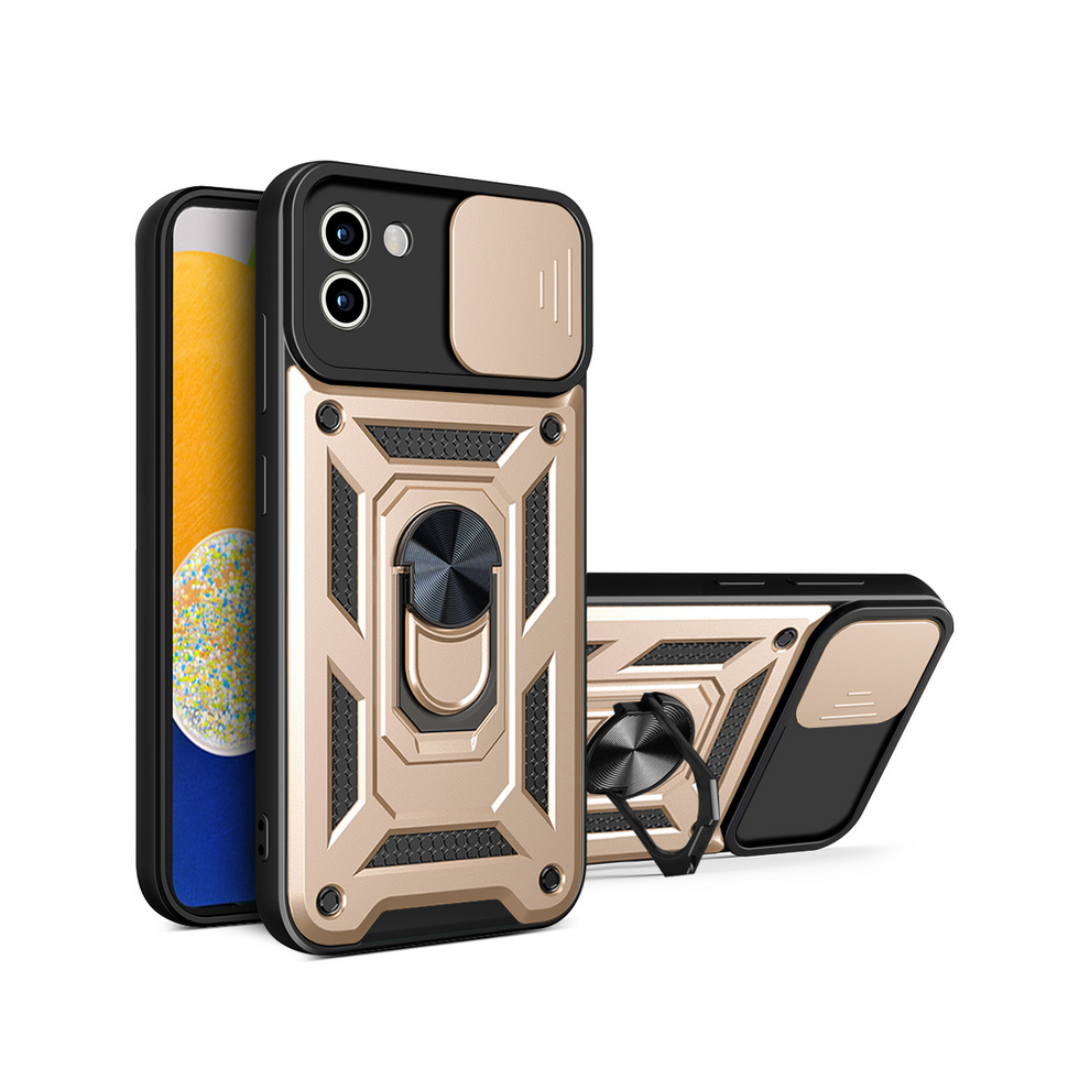 (, For Samsung M12) Shockproof Armor Case For Samsung Galaxy A02 A02s Gold 967854837889