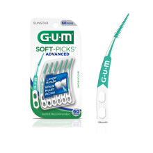 GUM - 650R Soft-Picks Avancerade Tandplock, 60 Stycken