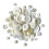Buttons Galore Antique White Buttons Mason Jar (MJ112) 2