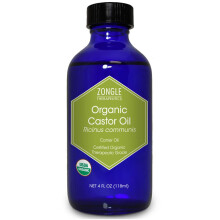 Aceite de ricino org   nico de Zongle, 113 g (4 oz), 100 % puro, para pesta   as, rostro, ombligo, estre   imiento ocasional, crecimiento del cabello,