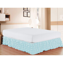 Elegant Comfort Luxurious Premium Quality 1500 Cound Count Count Wrinkle and Fade resistant a une jupe de lit Multi-Ruffle Bed de qualite egyptie