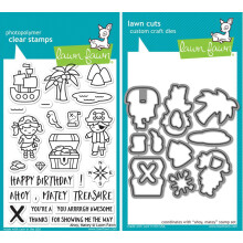Lawn Fawn Ahoy Matey stempel- en matrijsbundel (LF1411) en (LF1412)