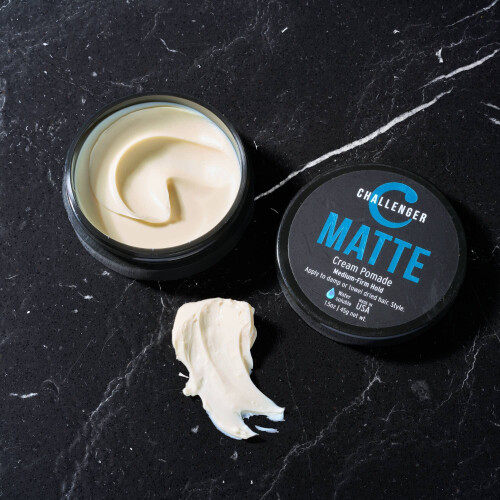 Challenger Matte Cream Pomade | Φυσικό, Χωρίς Λάμψη Στυλιζαριστικό | Μεσαία Σταθερότητα Όλη Μέρα 1