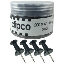 D za na pripin ciky Clipco (200 kusov) (cierna)