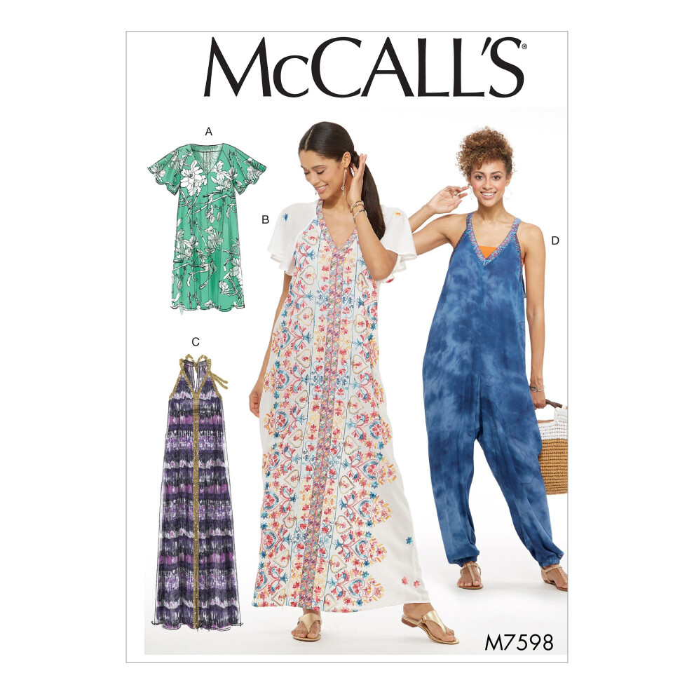 McCall's Misses' Very Loose-Fitting Dresses And Jumpsuit  14-16-18-20-22-image-OPC-PFRMZXN-NEW