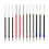 Uni-Ball Uni-ball SXR-80-05 Jetstream Μηχανισμοί Στυλό 0.5mm, 4 Χρώματα Refills(Μαύρο/Μπλε/Κόκκινο/Πράσινο) 1