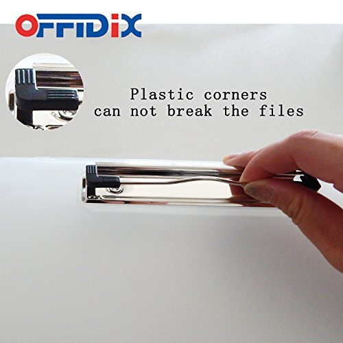OFFIDIX Portadocumenti in plastica trasparente, portadocumenti, portadocumenti, ideale per la scuola, la casa e l'ufficio. 1