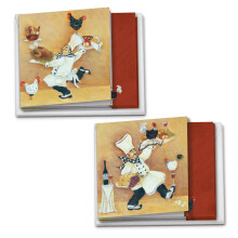The Best Card Company - 12 Tarjetas de Nota en Blanco (4 x 5.12 Pulgadas) - Tarjetas de Ocasión Variadas MQ4635OCB