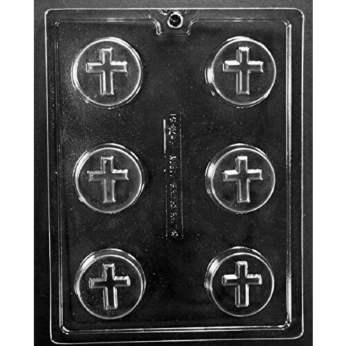 Molde de Sabão de Chocolate Cross Cookie R073 com Instruções Exclusivas