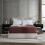 Lençol de Cama King com Bolso Extra Profundo Nestl, Cor Burgundy, Microfibra 1800 2