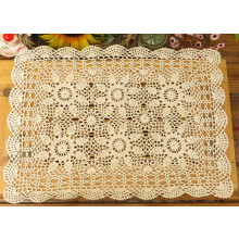 Laivigo Handmade Crochet Lace Table Cloth Doilies Doily Rectangle 20 x 28 Inch White