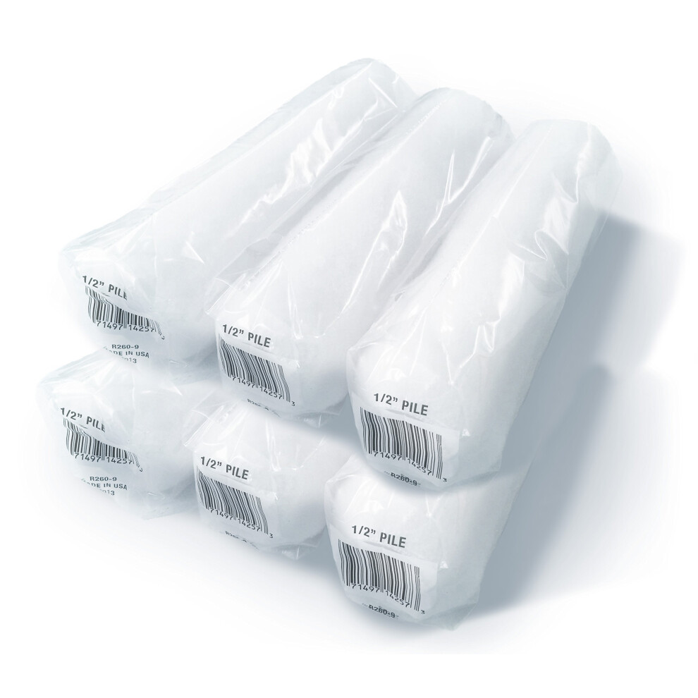 Wooster Brush R260 1/2"""" Nap Economy Roller - 6 Pack 708653116573