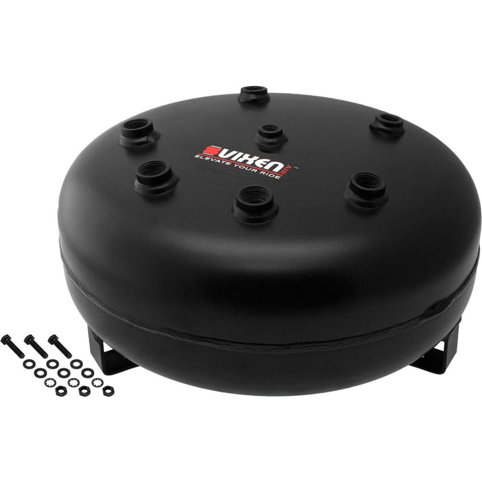 Vixen Air 4 Gallon (15 Liter) 8 Ports Suspension/Train Horn/Air Bag Pancake Air Tank 200 Psi Vxt4000p 636967105948
