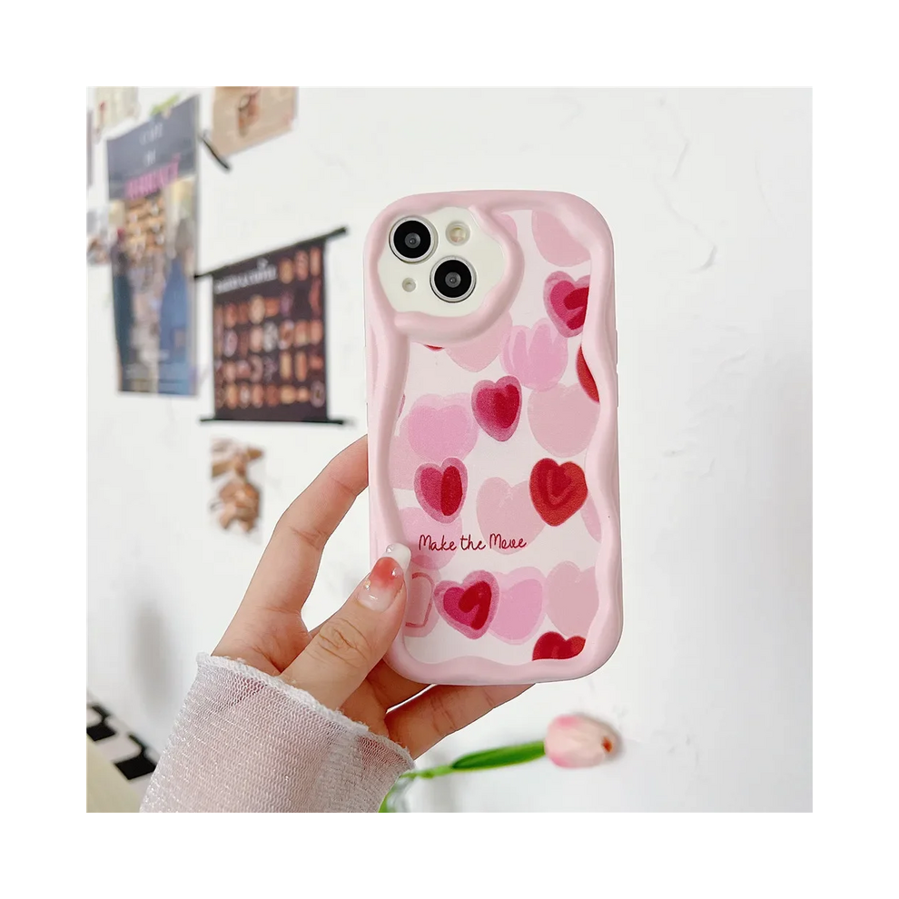 (2, For Xiaomi 14T) Luxury Wavy Edge Cartoon Phone Case For Xiao Cream 967854934076