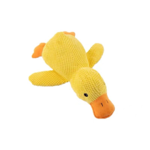 Plush Companion Sleeping Duck Bite Resistant Teeth Grinding Sound Toy