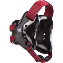 Cliff Keen Fusion Headgear in Black and Cardinal