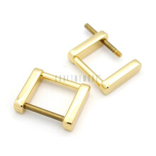 CRAFTMEMORE Inele cu ?uruburi dreptunghiulare Conector curea cu catarama ?urub cu catu?e dreptunghiular Bucla pentru geanta 4 buc (aur de 1 inch)