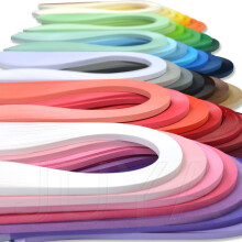 JUYA Single Color Paper Quilling Strips Set 42 Colors 100 Strips per Pack 2/3/5/7/10 mm Width Available 42 colors width 10 mm (0.39 in)