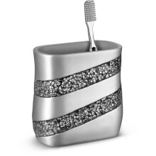 Creative Scents Silver Mosaic fogkefe s fogkrm tart frdoszobhoz - Dekoratv frdoszobai fogkefe tart Csaldi fogkefe cssze egy nagy nylssal,
