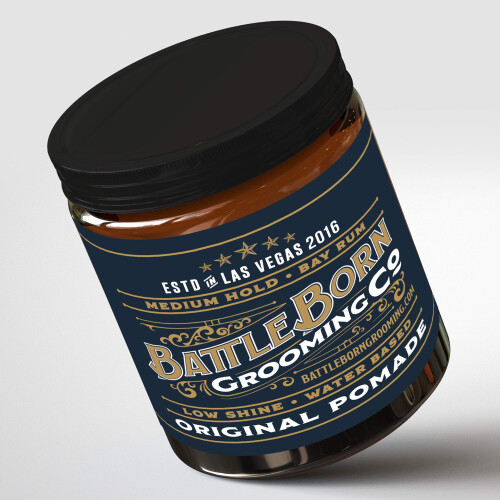 Battle Born Grooming Co Original Pomade για Όλους τους Τύπους Μαλλιών, Bay Rum, 4 oz., Μεσαία Στήριξη 1
