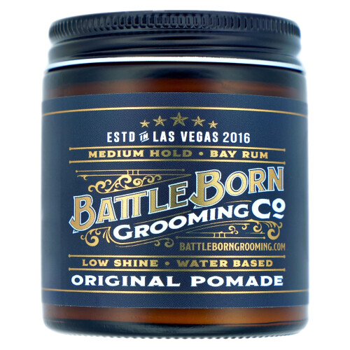 Battle Born Grooming Co Original Pomade για Όλους τους Τύπους Μαλλιών, Bay Rum, 4 oz., Μεσαία Στήριξη