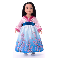 Little Adventures Cherry Blossom Princess Doll Dress - Doll ikke inkluderet - Maskinvaskbar barn foregive leg og festdukke t?j uden glitter