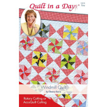 Patr n de edred n de molino de viento Quilt in a Day de Eleanor Burns n. 1213