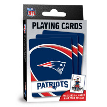 Meesterwerken Familiespellen - NFL New England Patriots Speelkaarten - Officieel gelicentieerd speelkaartdek voor volwassenen, kinderen en familie