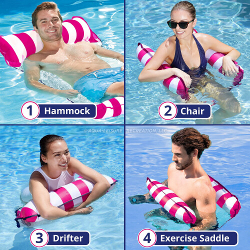 Aqua Original 4-in-1 Monterey Hammock Float - Multi-Purpose Inflatable Pool Float for Adults 1