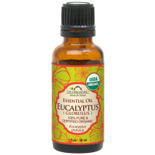 Amerikansk organisk 100% ren eukalyptus essentiel olie (globulus) - USDA certificeret organisk dampdestilleret - m / euro -droppere (flere st?rre