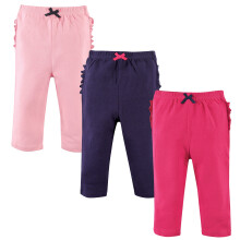 Unisex bavlnen nohavicky a leg ny Hudson Baby, ru ovo-n morn cke, 0-3 mesiace