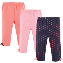 Hudson Baby Unisex bavlnen nohavicky a leg ny pre b b tk so srdieckami 6-9 mesiacov