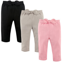 Hudson Baby Unisex bavlnen nohavicky a leg ny pre b b tk , svetloru ov a cierne, 12-18 mesiacov