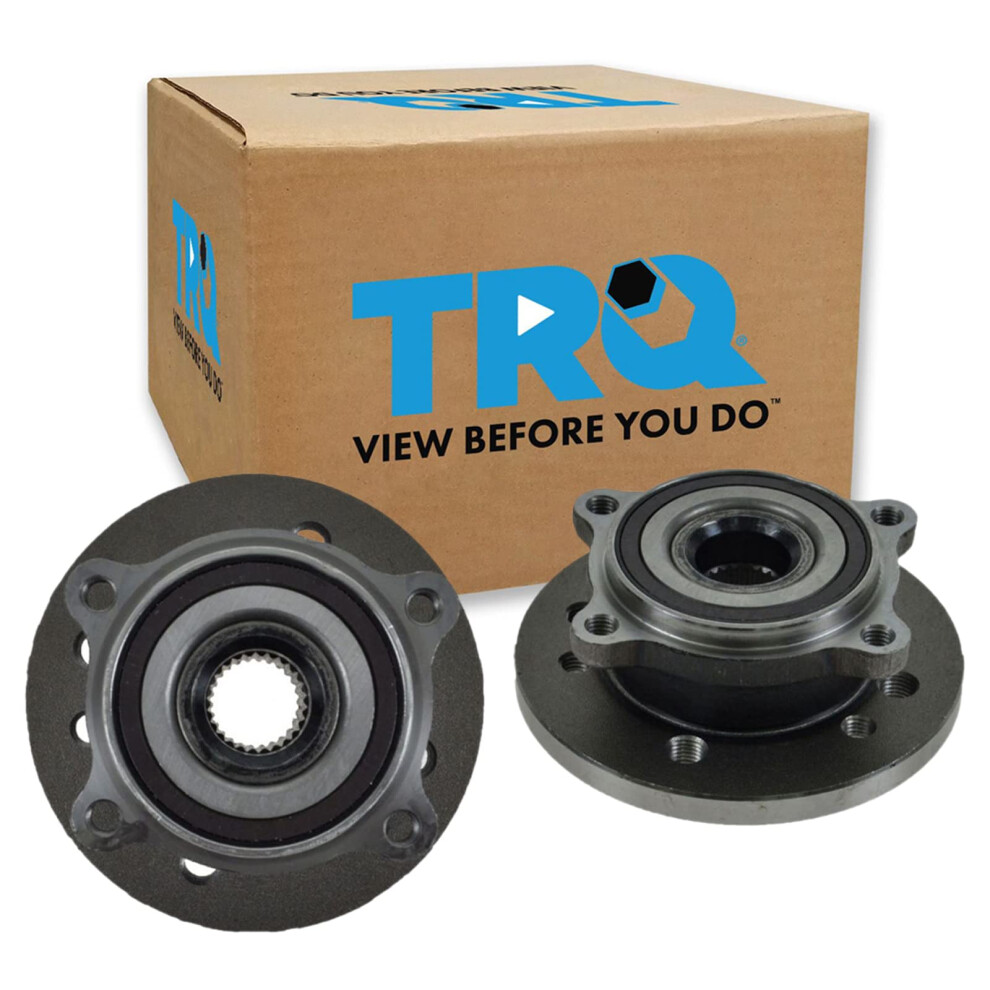 Trq Front Wheel Hub Bearings Assembly Set Compatible With 2002-2006 Mini Cooper 191213536384