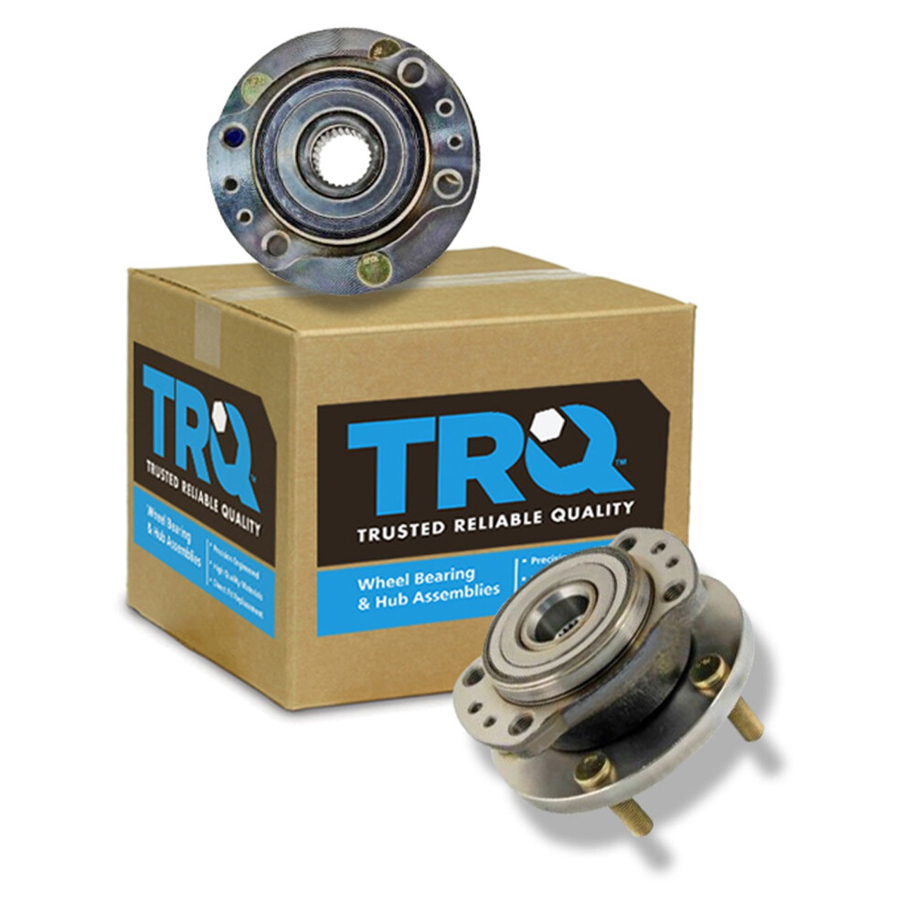 Trq Rear Wheel Hub Bearings Assembly Set Driver & Passenger Side Compatible With 1997-2004 Chrysler Town & Country Dodge Grand Caravan 191213536209